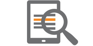 Run searches within one eBook or across your library